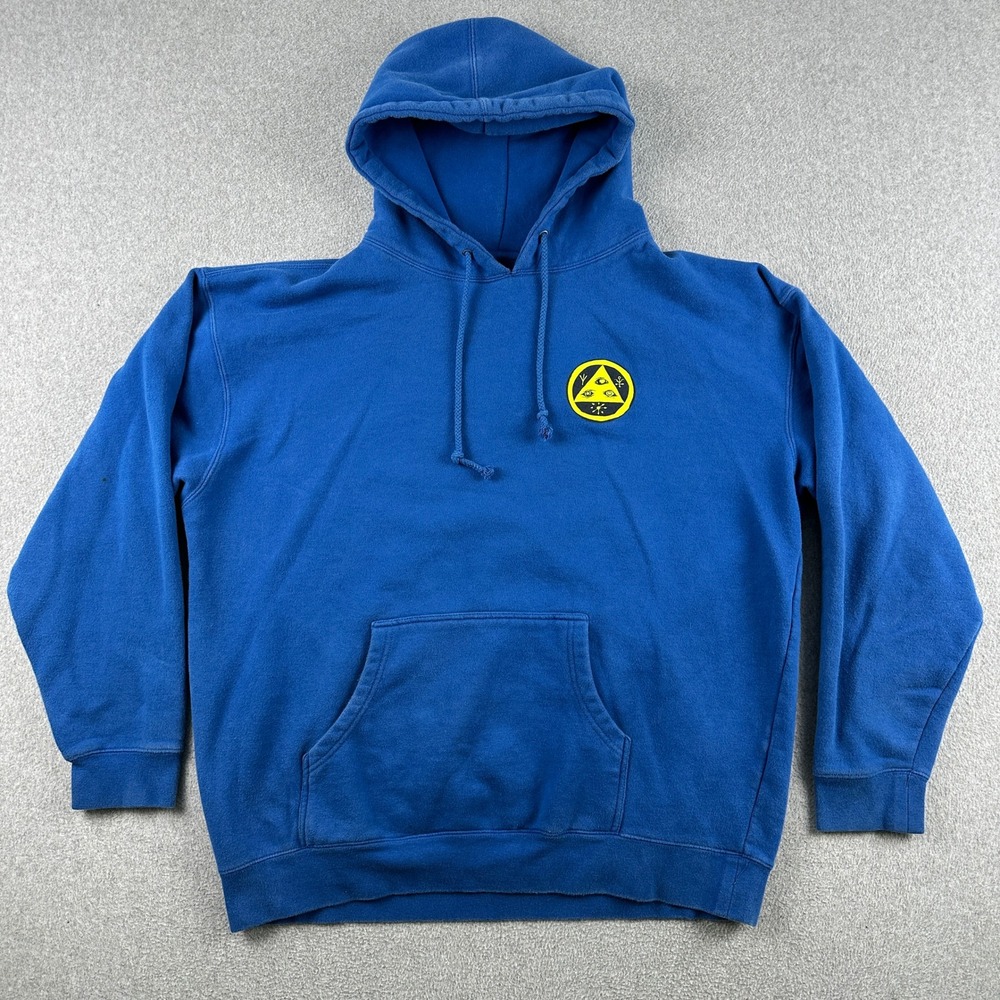 Welcome Skateboards Hoodie Mens XL Blue Talisman Graphic Pullover IND4000C
